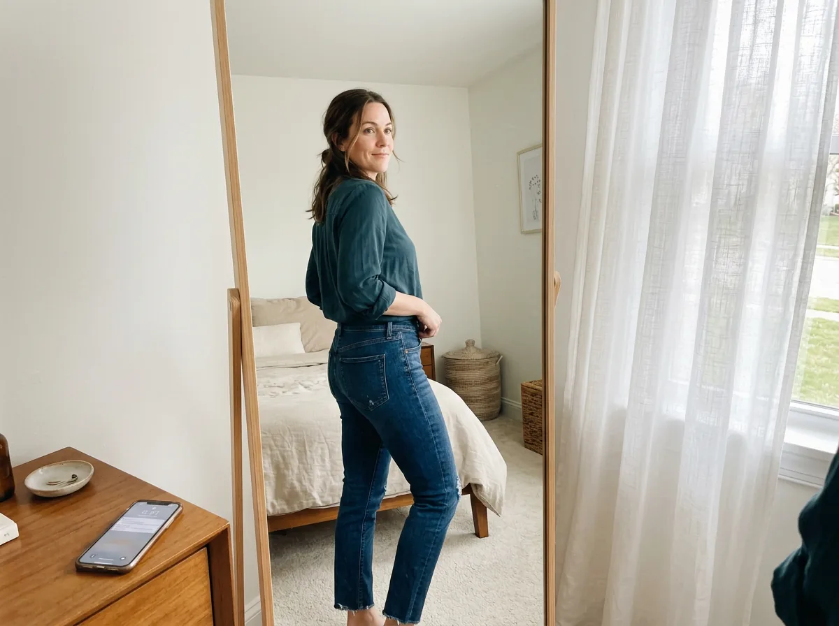A confident woman who achieved her weight loss goals with Shift Plus