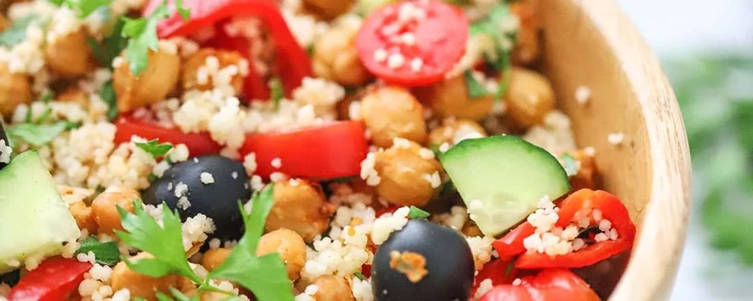 Mediterranean Chickpea and Couscous Salad