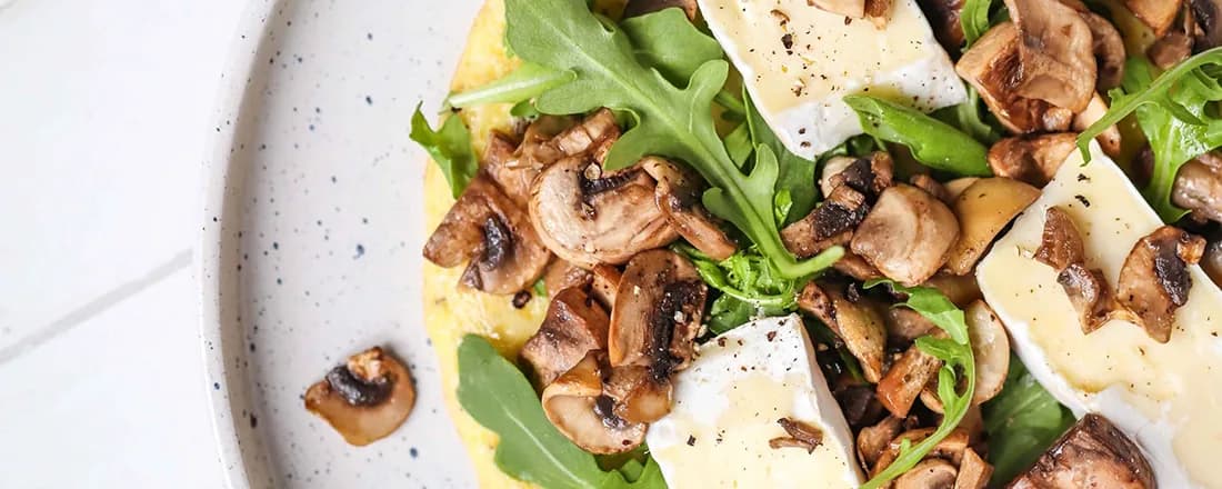 Fresh Mushroom & Brie Omelet