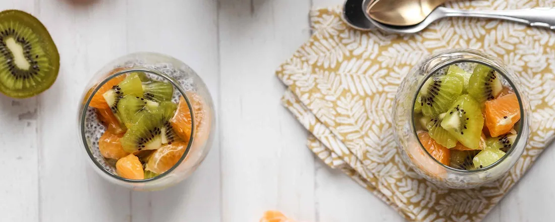 Easy Kiwi Clementine Chia Seed Pudding