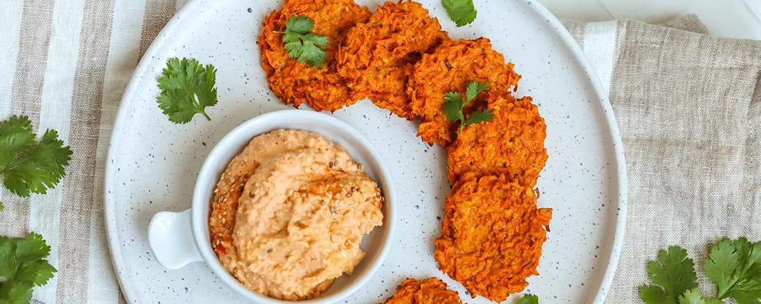 Baked Carrot Fritters