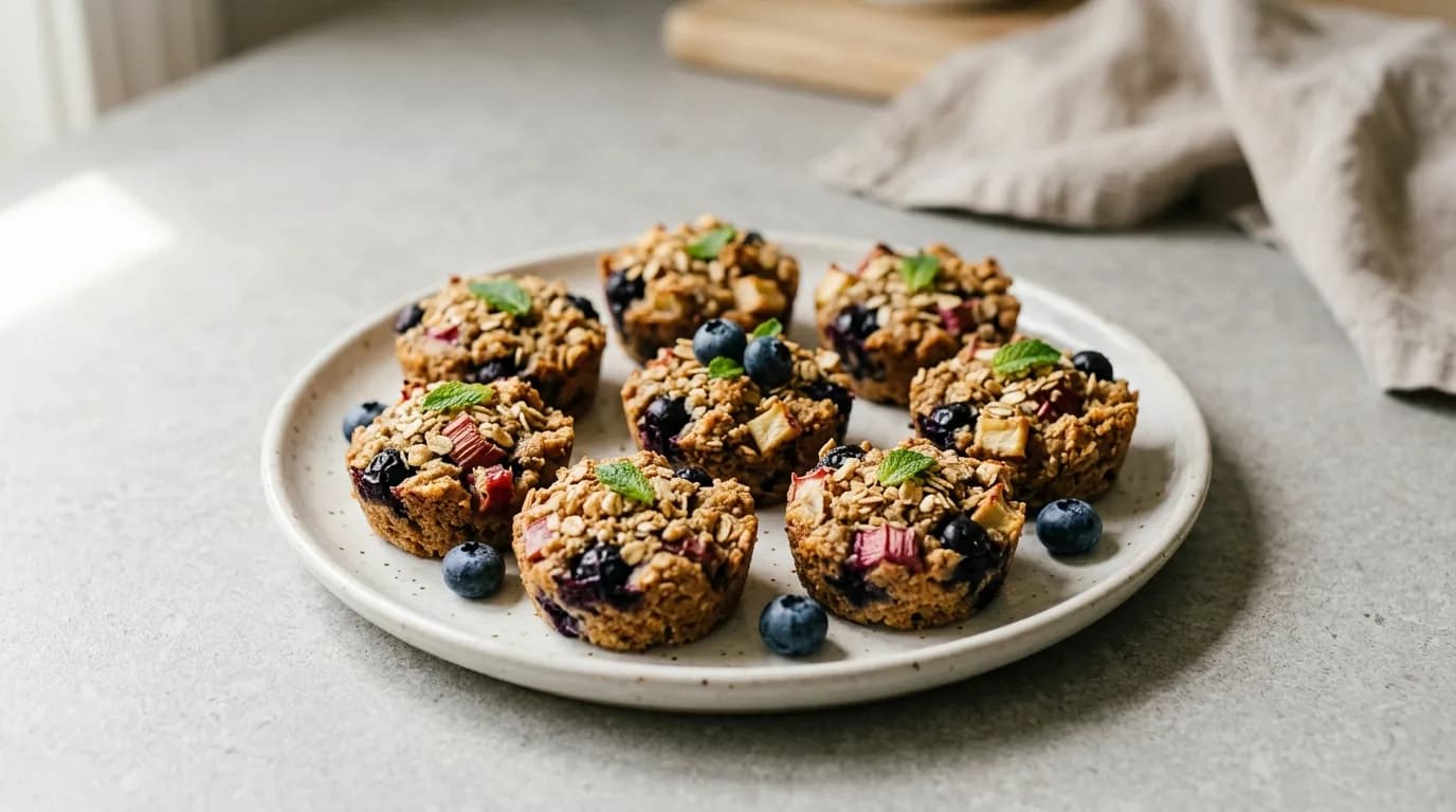 Blueberry Rhubarb Bites