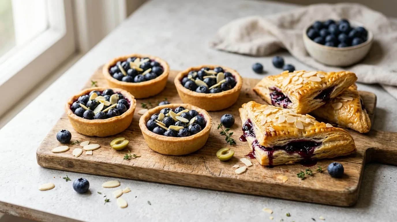 Blueberry Tartlets & Turnovers