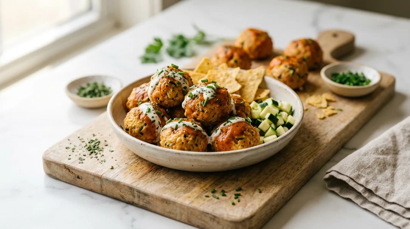Buffalo Chicken Meatballs