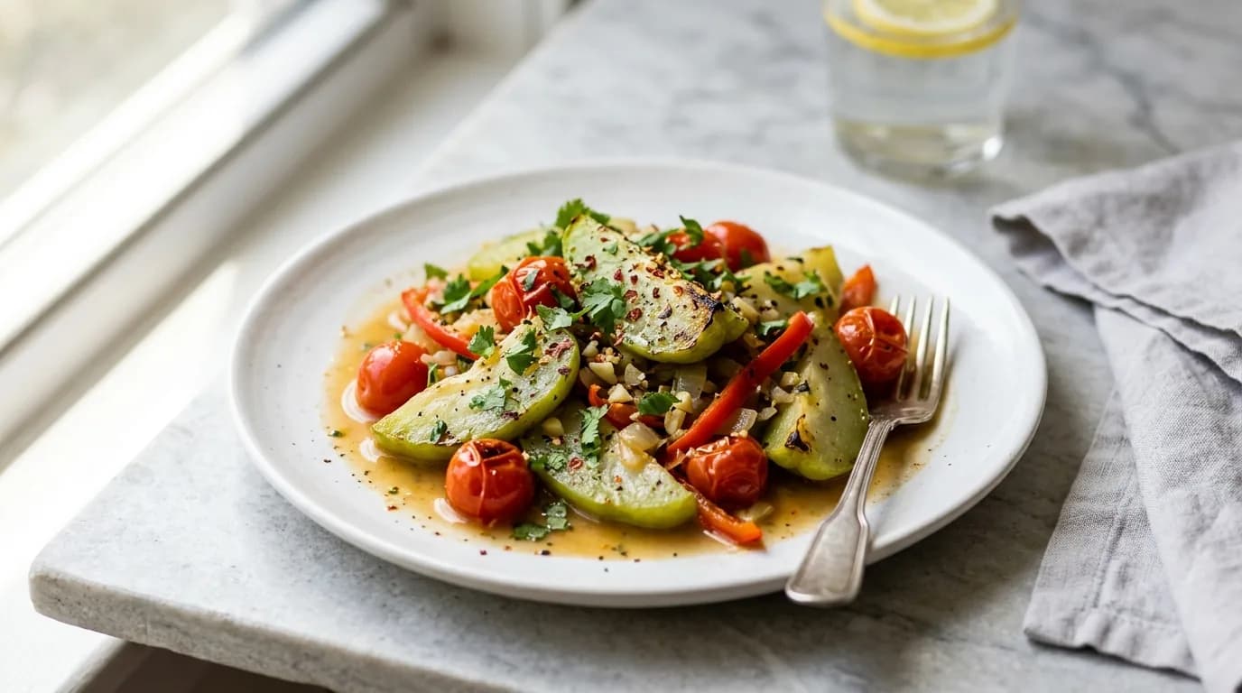 Chayote Tomato Dish