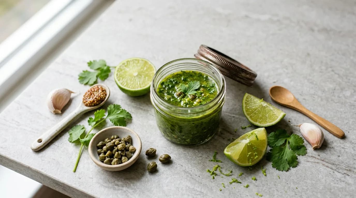 Cilantro, Caper, and Lime Dressing