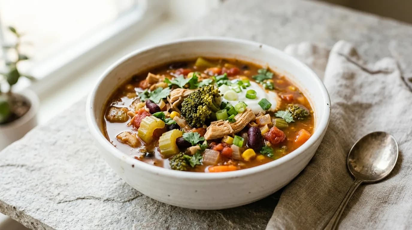Crock Pot Vegetable Chili Soup