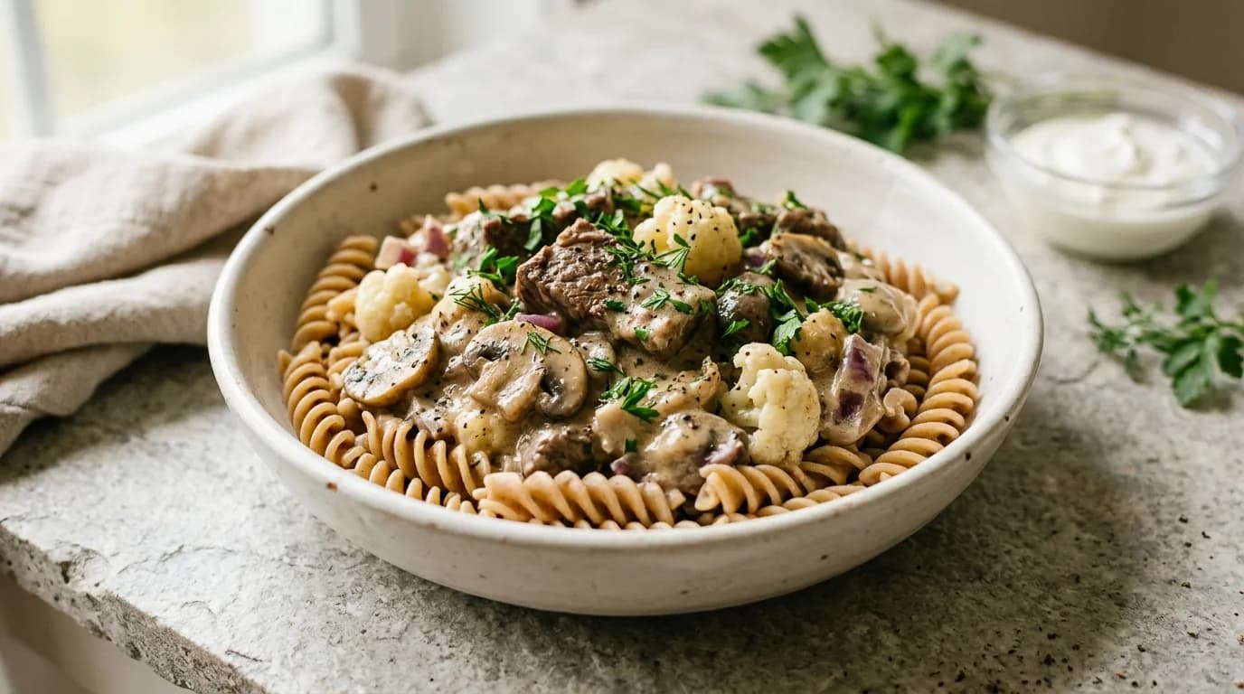 Instapot Beef Stroganoff