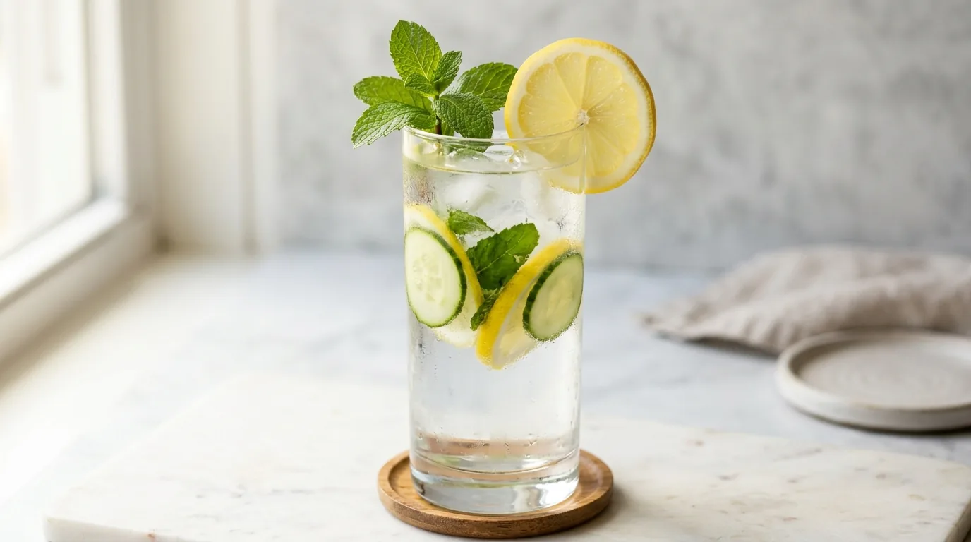 Lemon, Cucumber & Mint Water
