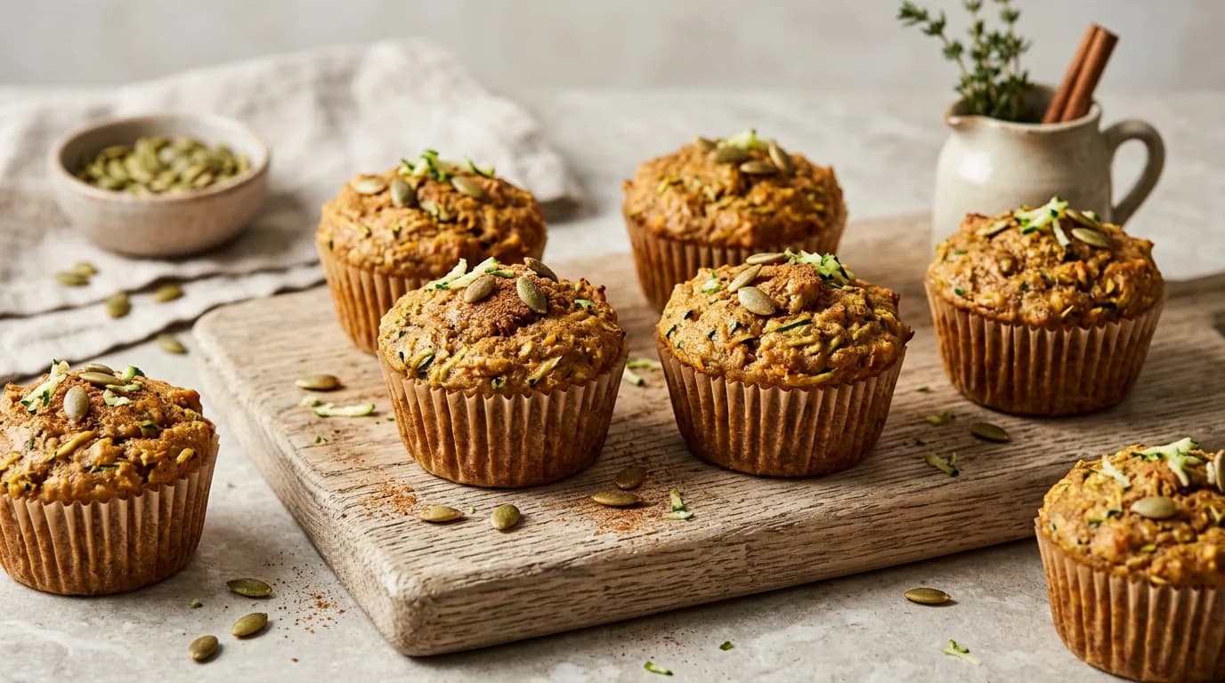 Pumpkin Zucchini Muffins