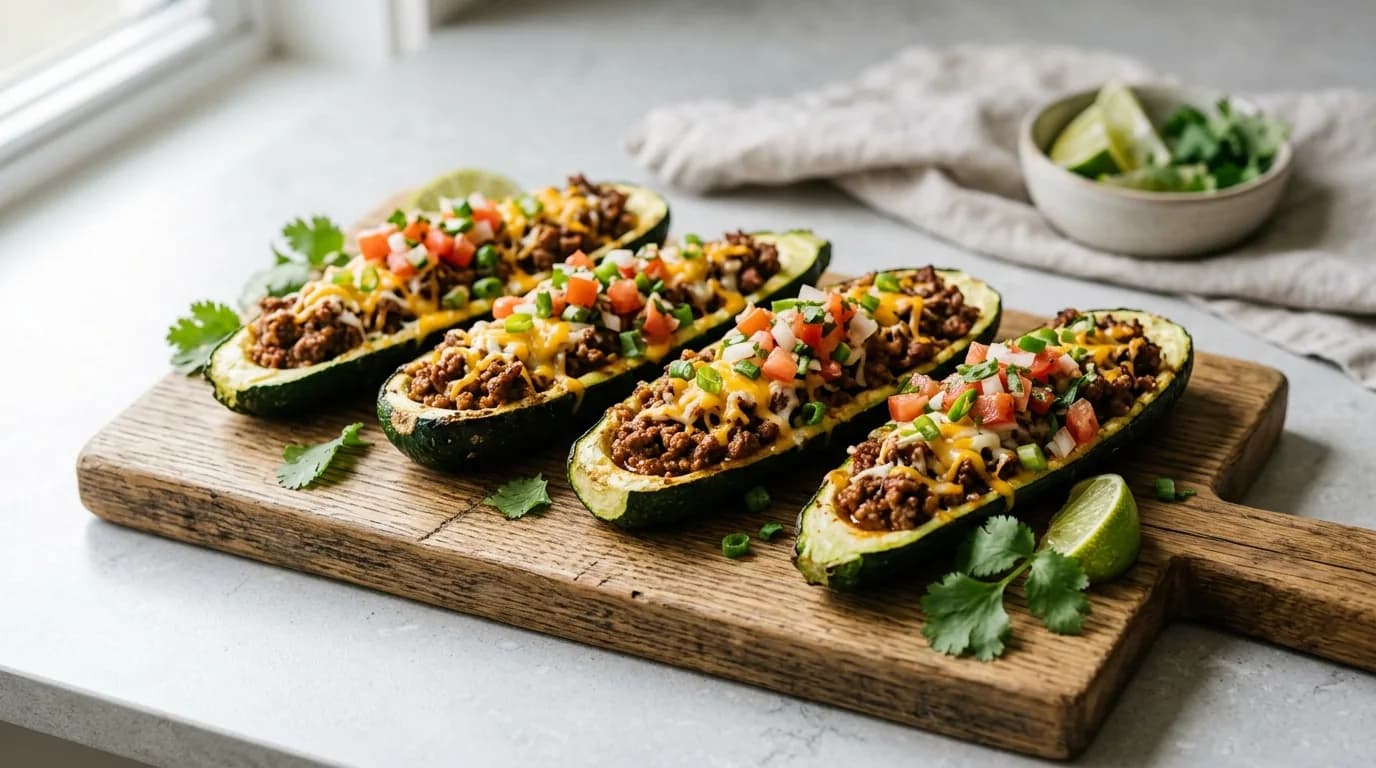 Zucchini Taco Boats