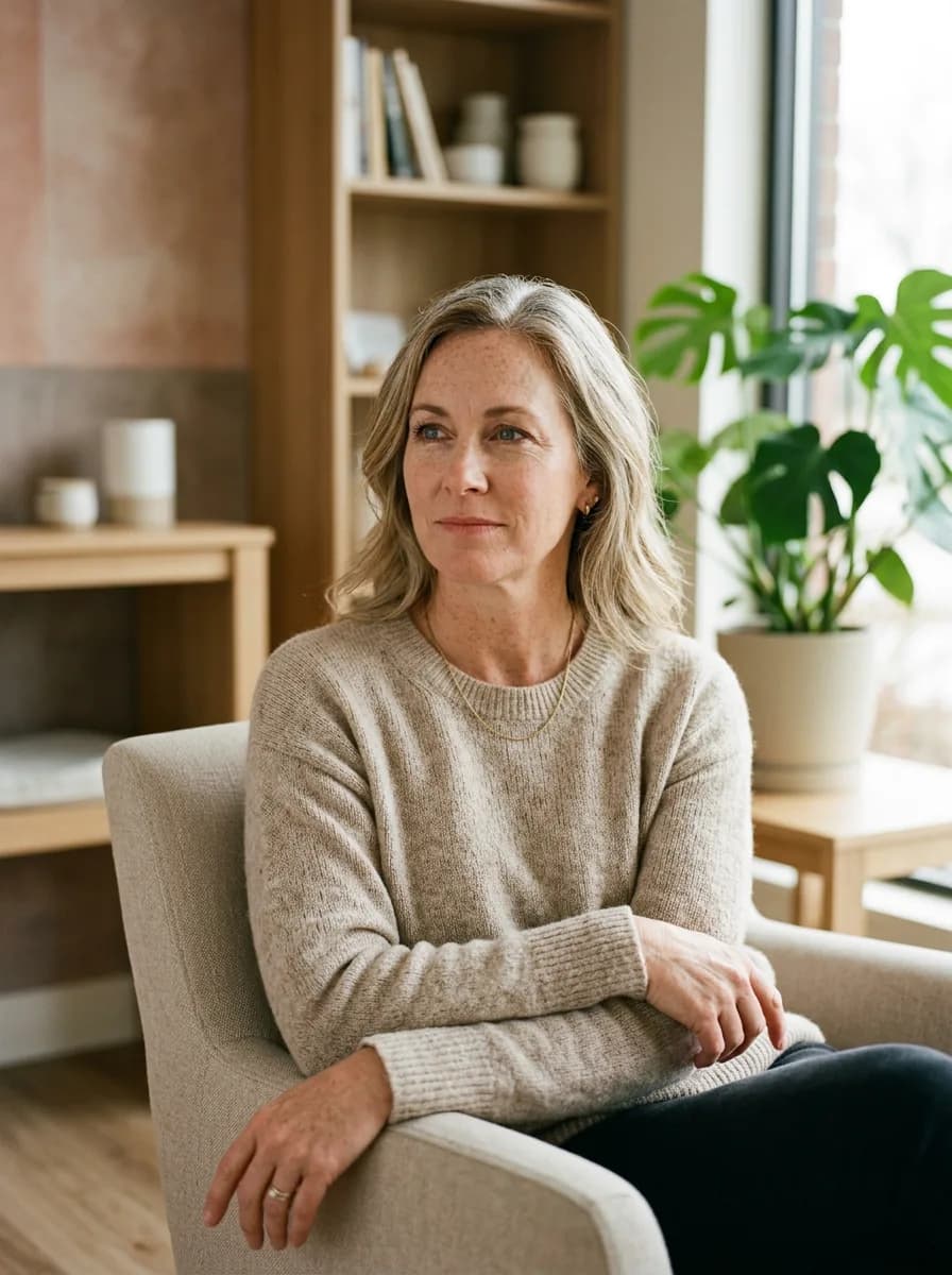 A woman ready to start her weight loss journey