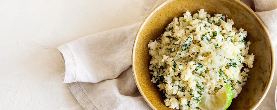 Simple Cilantro Lime Cauliflower Rice