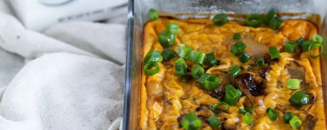Cheesy Kohlrabi Casserole